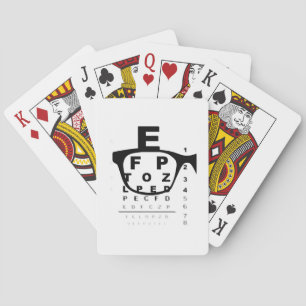 Wazige Oogtestkaart Pokerkaarten
