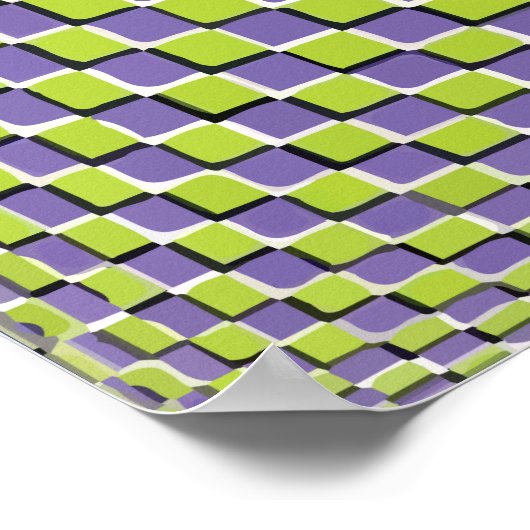 wazige optische illusie - oneindige cirkel poster (Hoek)