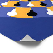 wazige optische illusie - oneindige cirkel poster (Hoek)