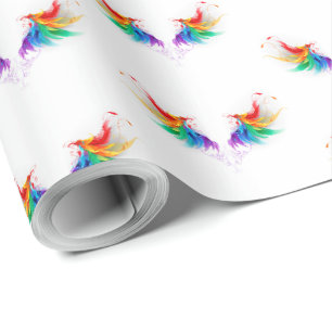 Wazige Regenboogvleugels Cadeaupapier