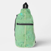 Wazige Shamrocks Gedrukt Sling Bag (Voorkant)