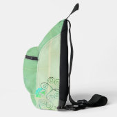 Wazige Shamrocks Gedrukt Sling Bag (Rechts)