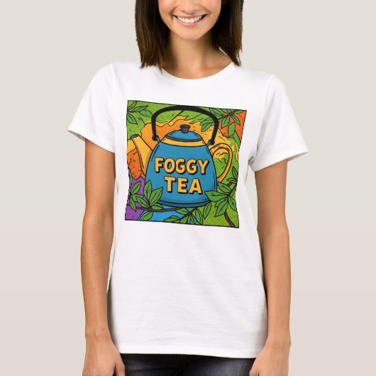 Wazige Thee-shirt T-shirt (Voorkant)