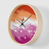 Wazige Trippy Groovy Abstract Lesbische Pride Vlag (Hoek)