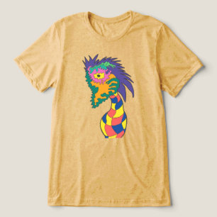 Wazige Vaas Gezicht Tri-Blend Shirt