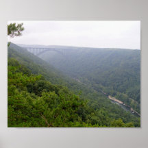 Wazige West Virginia-brug