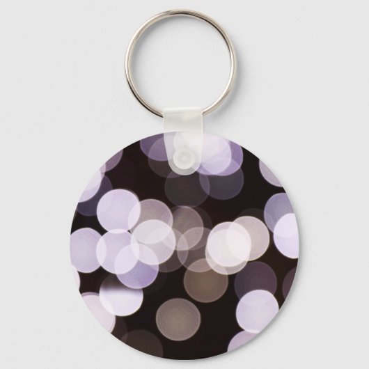 Wazige witte lichten Abstracte Sleutelhanger (Voorkant)