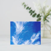 Wazige wolken - Blauw Briefkaart (Staand voorkant)