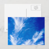 Wazige wolken - Blauw Briefkaart (Voorkant / Achterkant)