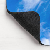 Wazige wolken - Blauw Muismat (Hoek)