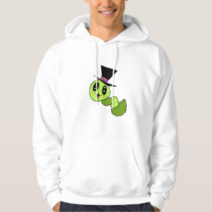 Wazige worm met hoed hoodie
