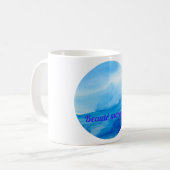 Wazige zee schoonheid koffiemok (Voorkant links)