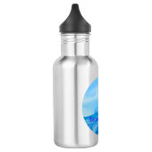 Wazige zee schoonheid waterfles (Links)
