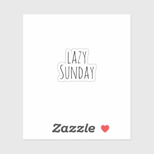 wazige zondag, esthetisch sticker (Vel)