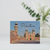 Wazir Khan Mosque Lahore Pakistan Briefkaart (Staand voorkant)