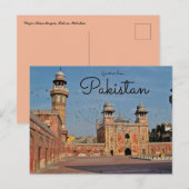 Wazir Khan Mosque Lahore Pakistan Briefkaart (Voorkant / Achterkant)