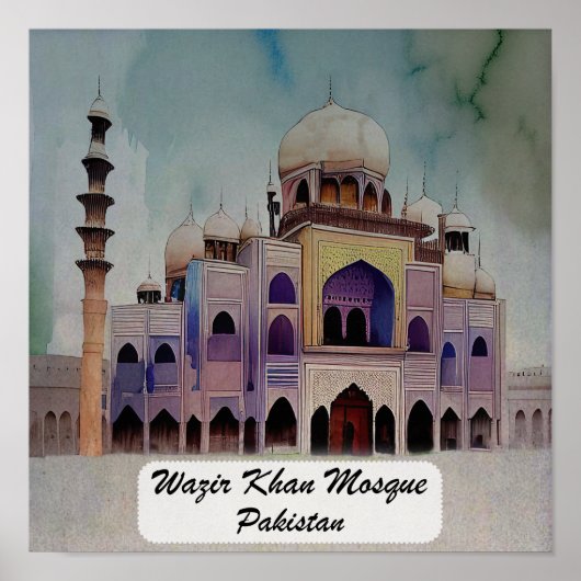 Wazir Khan Mosque Poster (Voorkant)