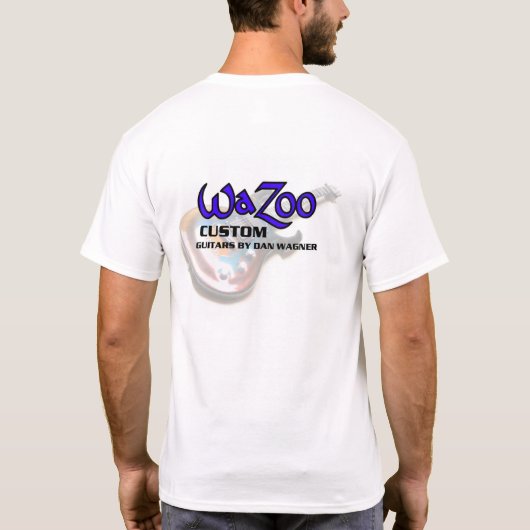 WaZoo Aangepaste gitaren T-shirt (Achterkant)