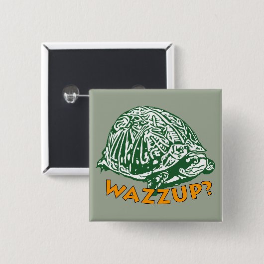 Wazzup - 2-inch Square Button (Voorkant /achterkant)
