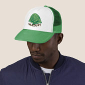 Wazzup - Green Trucker Hat Pet (In situ)