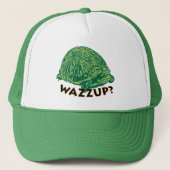 Wazzup - Green Trucker Hat Trucker Pet (Voorkant)