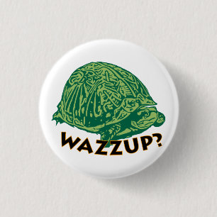 Wazzup - Kleine ronde knop van 1¼ inch Button 3,2 Cm