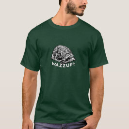 Wazzup - Turtle Mannen Basic Dark T-Shirt