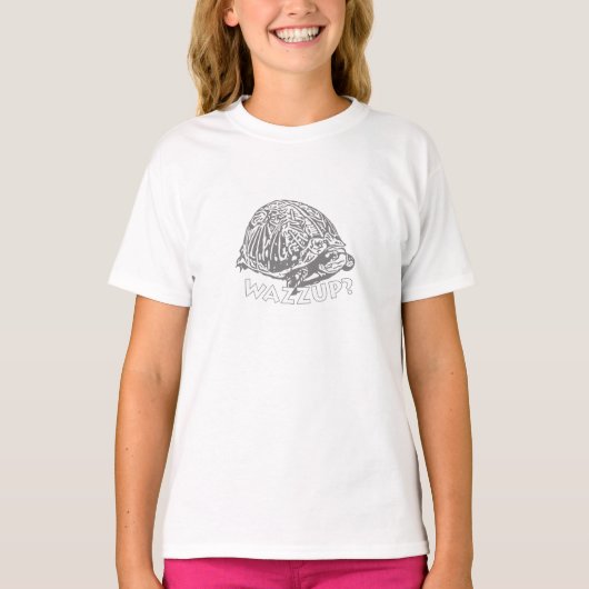 Wazzup - Turtle Mannen Basic T-Shirt (Voorkant)