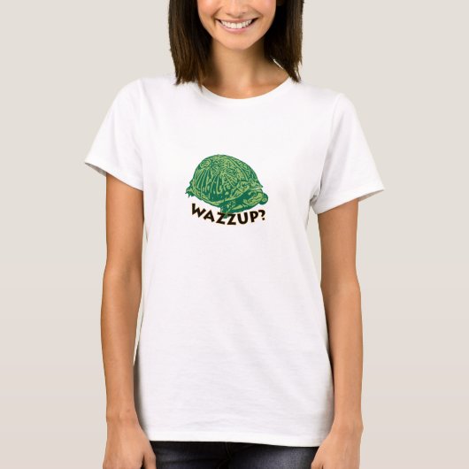 Wazzup - White Women's Basic T-Shirt (Voorkant)