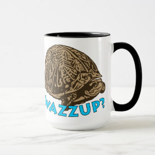 Wazzup - zwarte 15 oz Ringer Mok