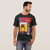 WB100 Willy Wonka en de schets van de chocoladefab T-shirt (Voorkant volledig)