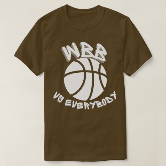 WBB vs Iedereen 1 T-shirt (Design voorkant)