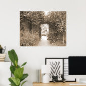 Wbelde Garden Gate Poster (Thuiskantoor)