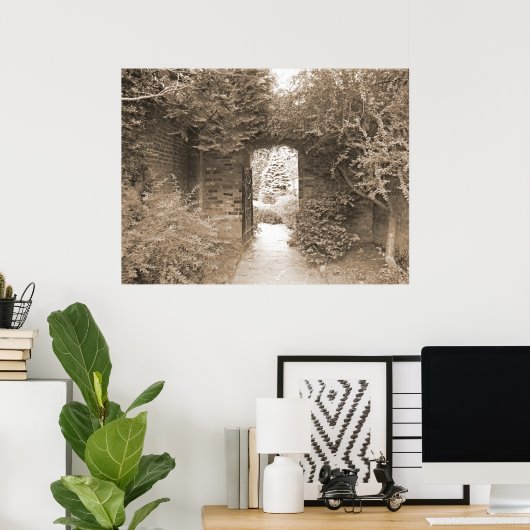 Wbelde Garden Gate Poster (Thuiskantoor)