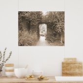 Wbelde Garden Gate Poster (Keuken)