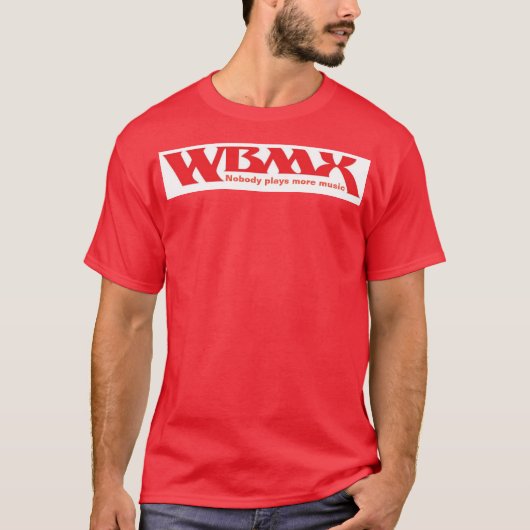 WBMX T-Shirt - Niemand speelt meer muziek af (Voorkant)
