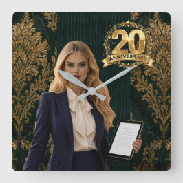 WBP Labo 20th Anniversary Celest Vierkante Klok