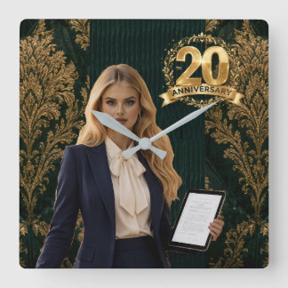 WBP Labo 20th Anniversary Celest Vierkante Klok