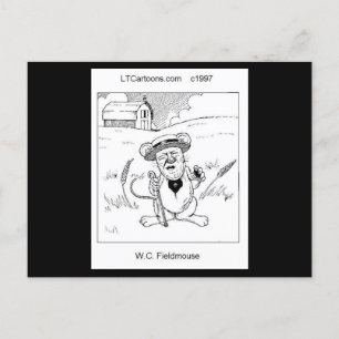 WC Fieldmouse Cute Little Mouse Rick Londen Briefkaart