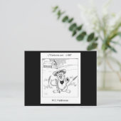 WC Fieldmouse Cute Little Mouse Rick Londen Briefkaart (Staand voorkant)