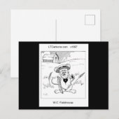 WC Fieldmouse Cute Little Mouse Rick Londen Briefkaart (Voorkant / Achterkant)