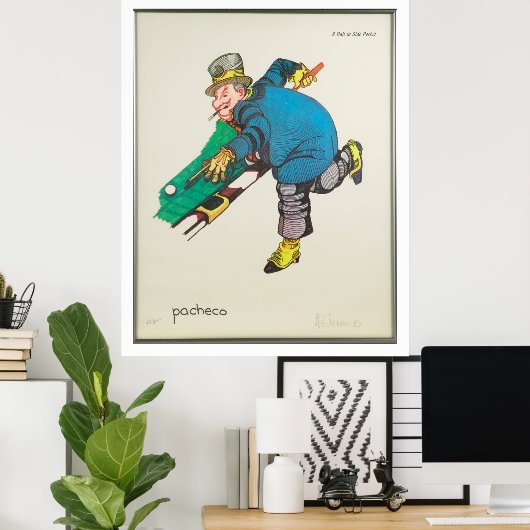 WC Fields pool Poster (Thuiskantoor)