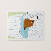wc-hond legpuzzel (Horizontaal)
