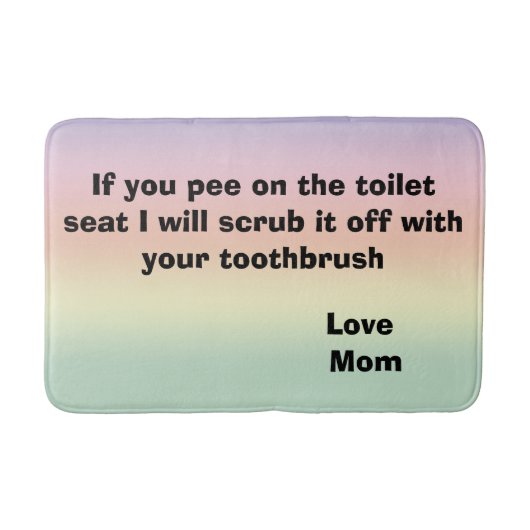 Wc-humor badmat (Voorkant)