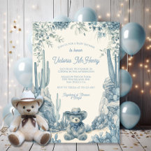 Wc Kleine Cowboy Teddybeer Baby Shower