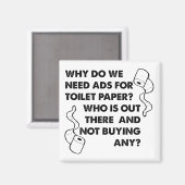 Wc-papier Reclame Grappige Koelkast Magnet (Voorkant / Achterkant)