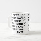 Wc-papier Reclame Grappige Mok (Voorkant links)