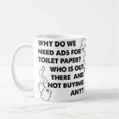 Wc-papier Reclame Grappige Mok (Links)