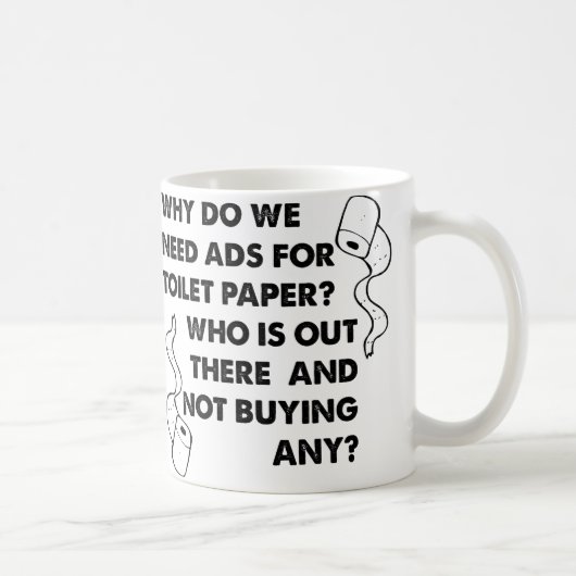 Wc-papier Reclame Grappige Mok (Rechts)