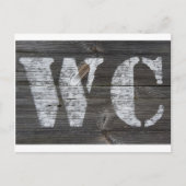 WC Schild Briefkaart (Voorkant)